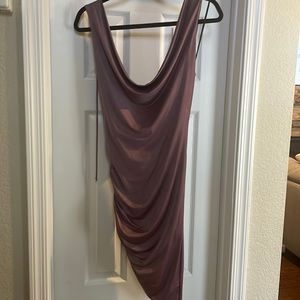 Semi formal mauve pink form fitting dress. Scoop neck/ back. Worn once